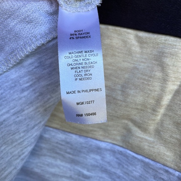 Market & Spruce Colorblocked French Terry Hoodie, Size L - Picture 6 of 7